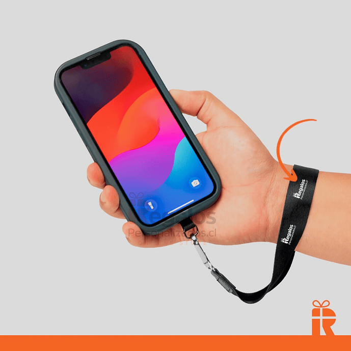 Lanyard portacelular corto personalizado 1
