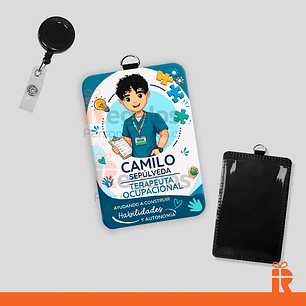 Porta credencial diseño T.O. varón