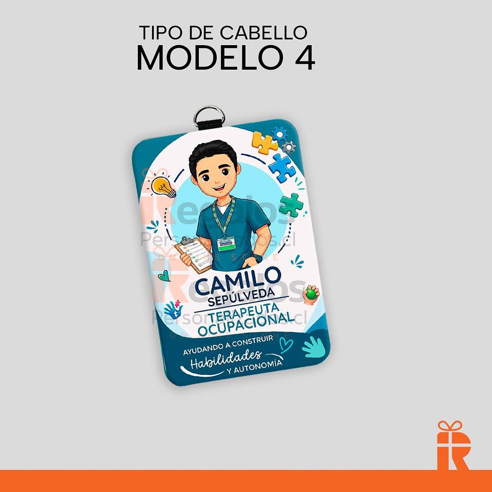 Porta credencial diseño T.O. varón 5