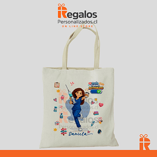 Bolsa tela diseño Enfermera