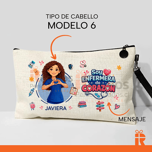 Estuche neceser diseño Enfermera 8