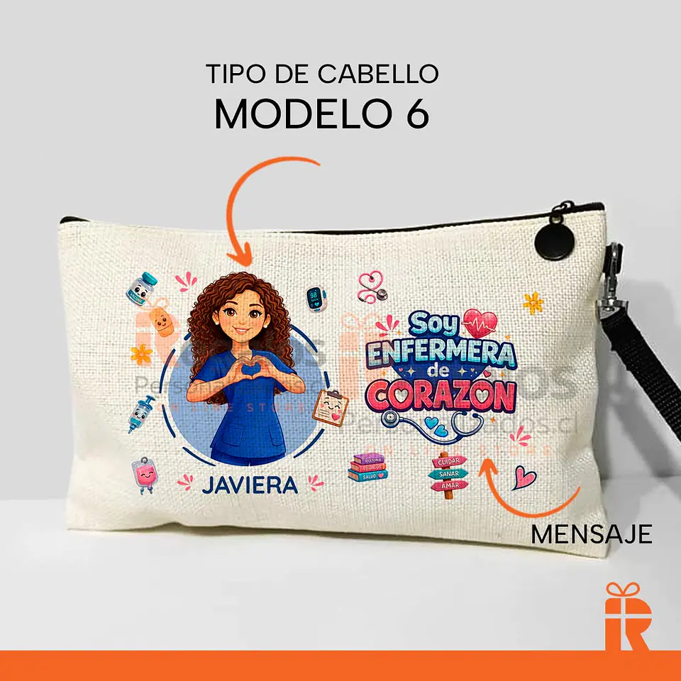 Estuche neceser diseño Enfermera 8