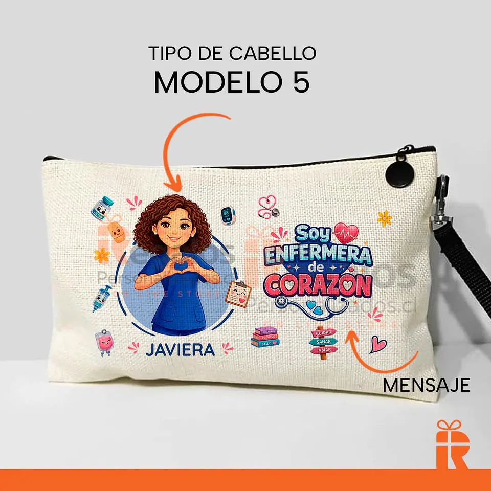 Estuche neceser diseño Enfermera 7