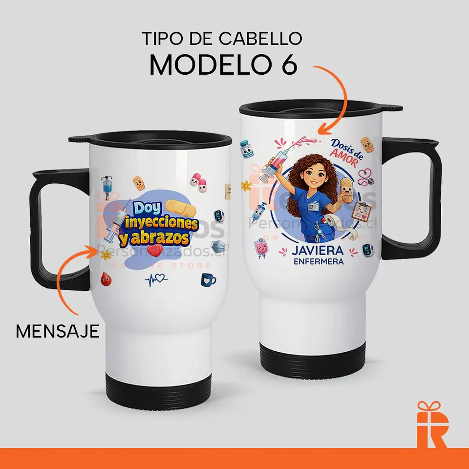 Mug térmico diseño Enfermera 7