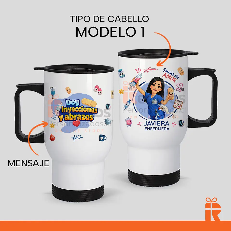 Mug térmico diseño Enfermera 2