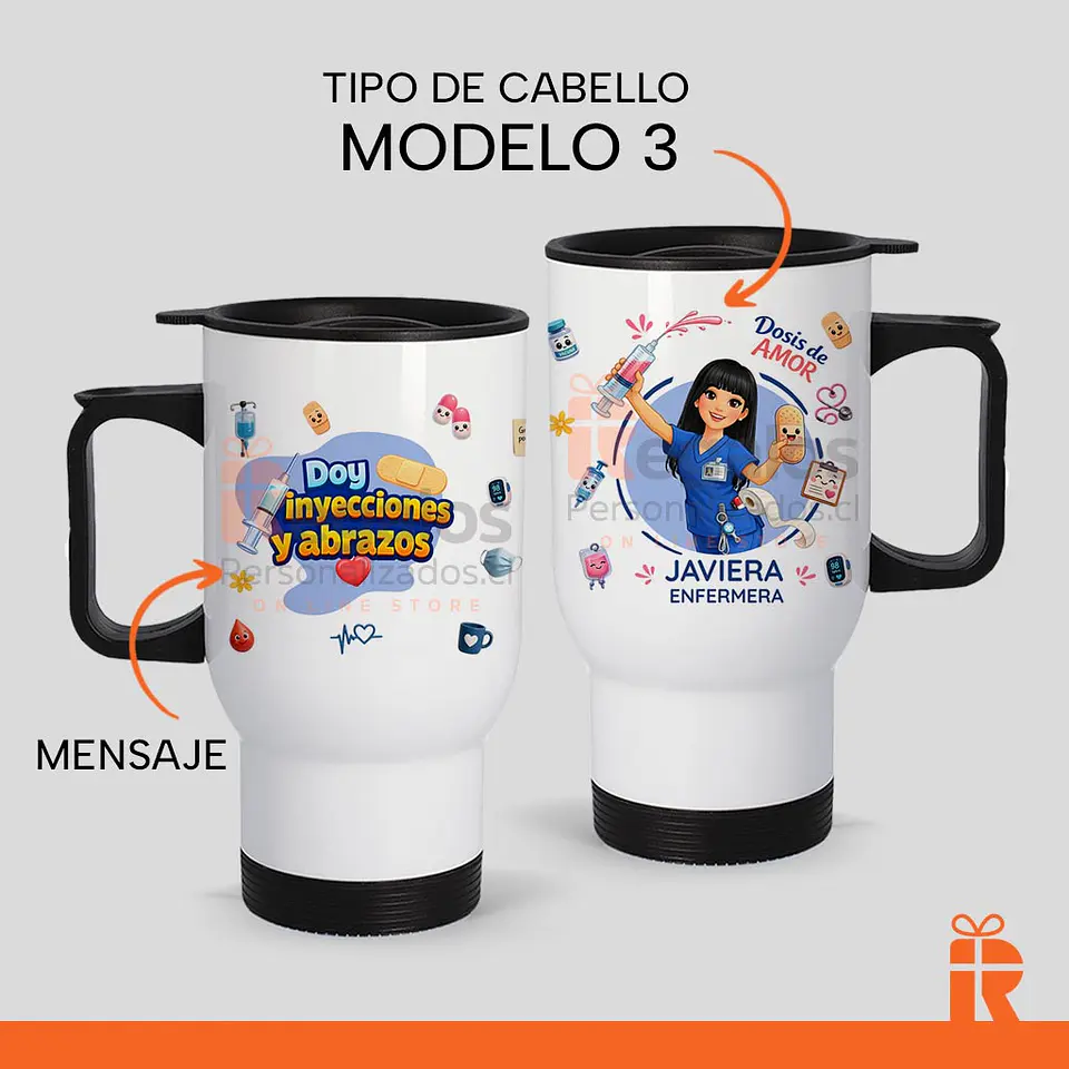 Mug térmico diseño Enfermera 4