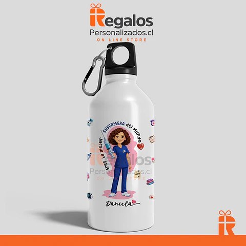 Botella diseño Enfermera
