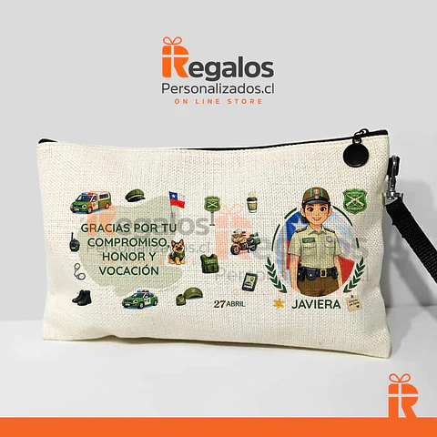 Estuche neceser diseño carabinera