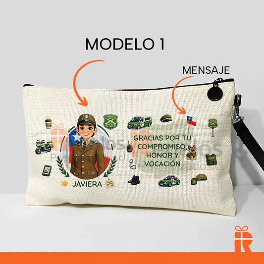 Estuche neceser diseño carabinera 3