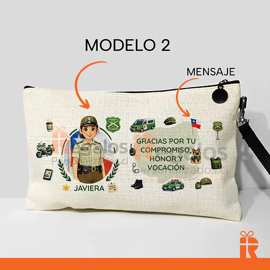 Estuche neceser diseño carabinera 4