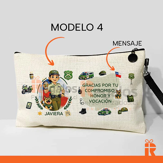 Estuche neceser diseño carabinera 6