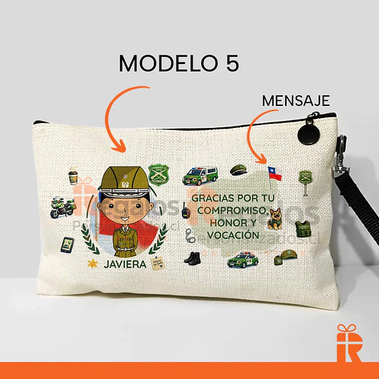 Estuche neceser diseño carabinera 7