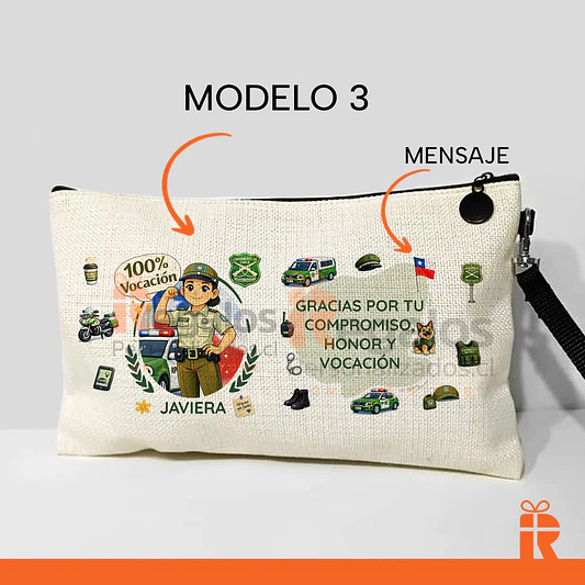 Estuche neceser diseño carabinera 5