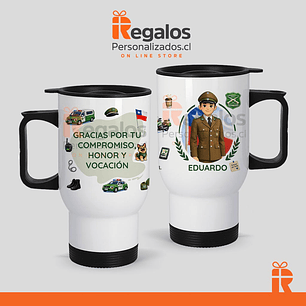 Mug térmico diseño carabinero