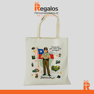 Bolsa tela diseño Carabinera