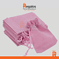 Saco arpillera 13x18cm rosado personalizado - Miniatura 2