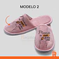 Pantuflas simples rosadas diseños mamá - Miniatura 3