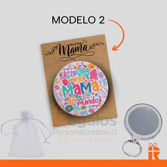 Llavero espejo diseño dia de la madre 3