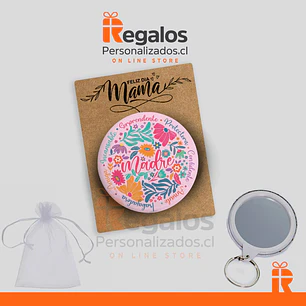 Llavero espejo diseño dia de la madre