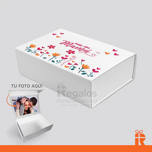 Caja premium para regalo 20x30 diseño dia de la madre
