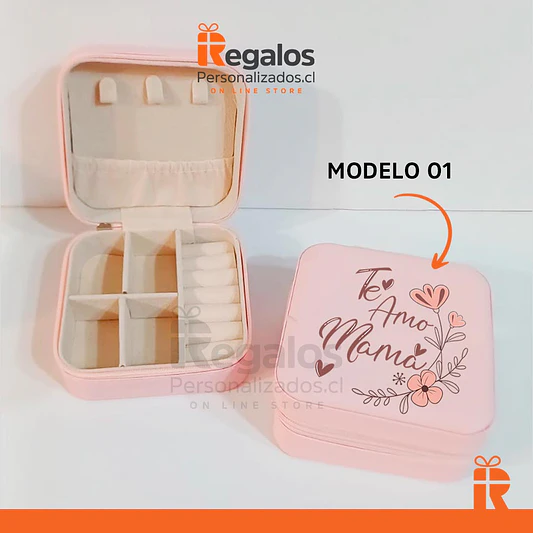Mini Joyero cuerina diseño Mamá 2