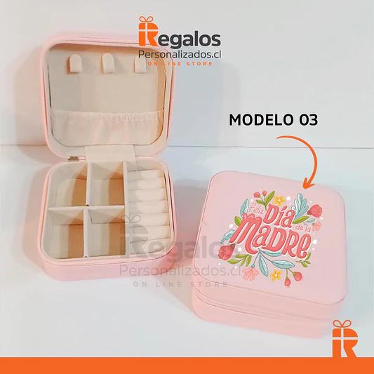 Mini Joyero cuerina diseño Mamá 4