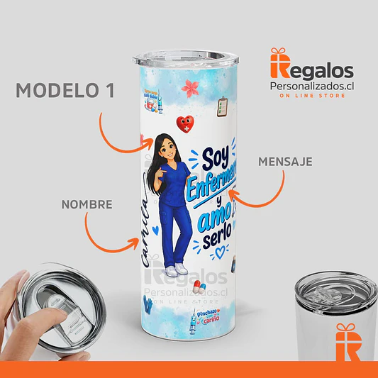 Vaso térmico skinny Enfermera 2
