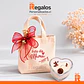 Bolsa de algodón + vela diseño mamá - Miniatura 1