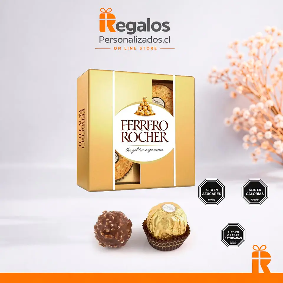 Caja Bombones Ferrero rocher 4 unidades 1