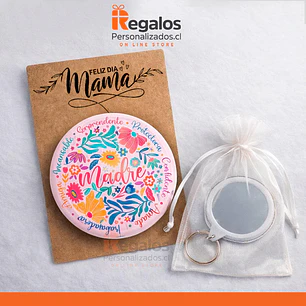 Llavero espejo diseño dia de la madre