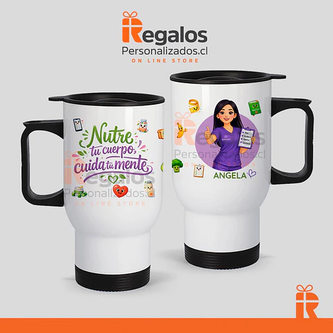 Mug térmico diseño Nutricionista avatar 2