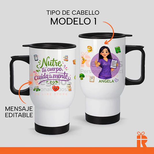 Mug térmico diseño Nutricionista avatar 2 2