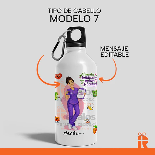 Botella diseño Nutricionista avatar 2 8