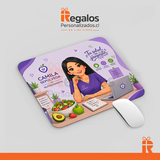 Mouse pad diseño Nutricionista avatar 2 1