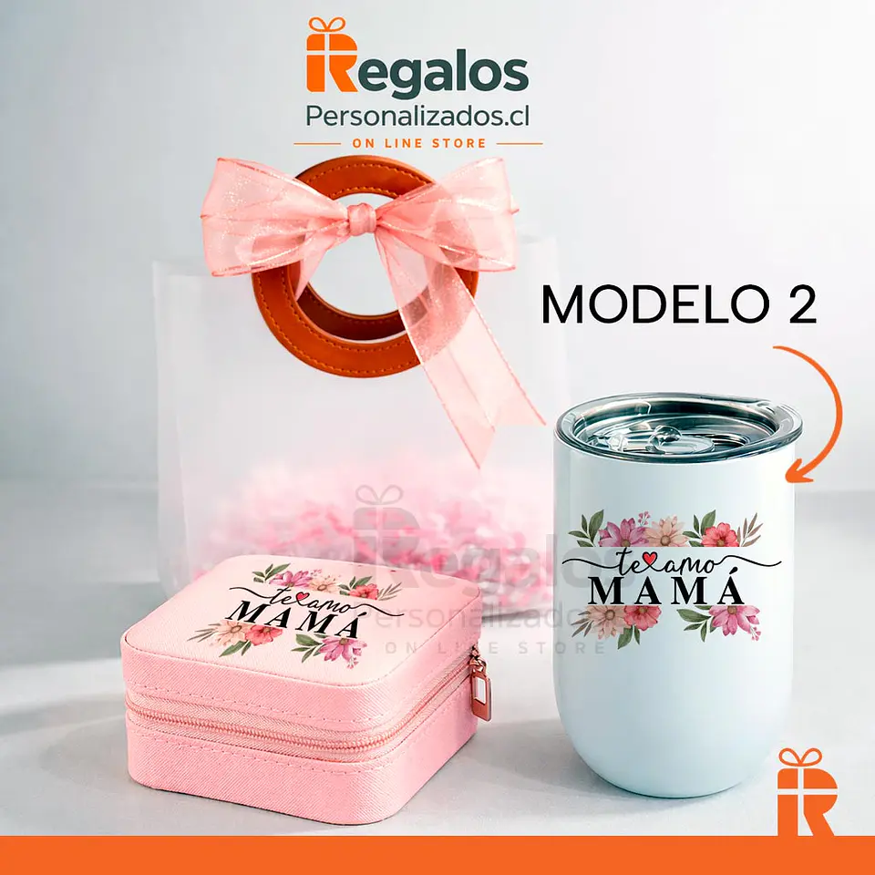 Pack joyero y vaso diseño mamá 3