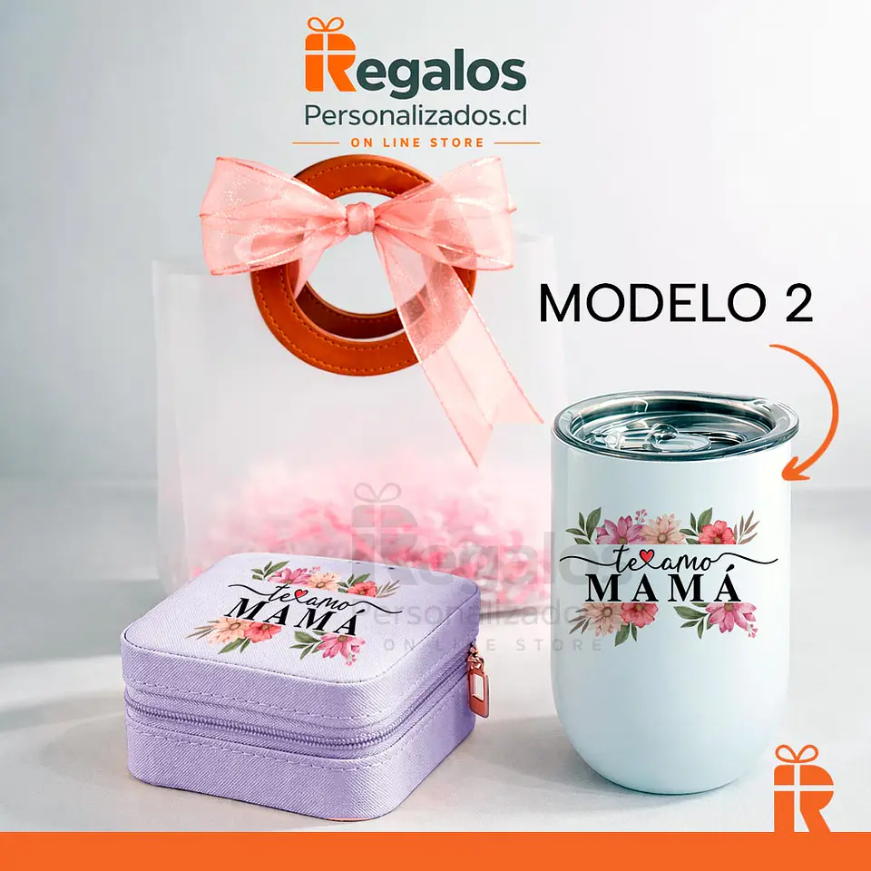 Pack joyero y vaso diseño mamá 6