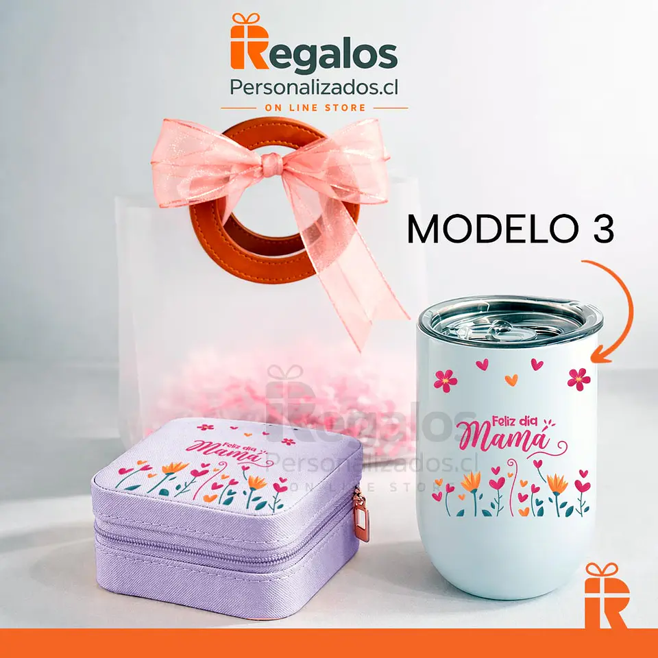 Pack joyero y vaso diseño mamá 7
