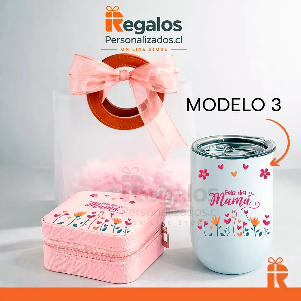 Pack joyero y vaso diseño mamá 4