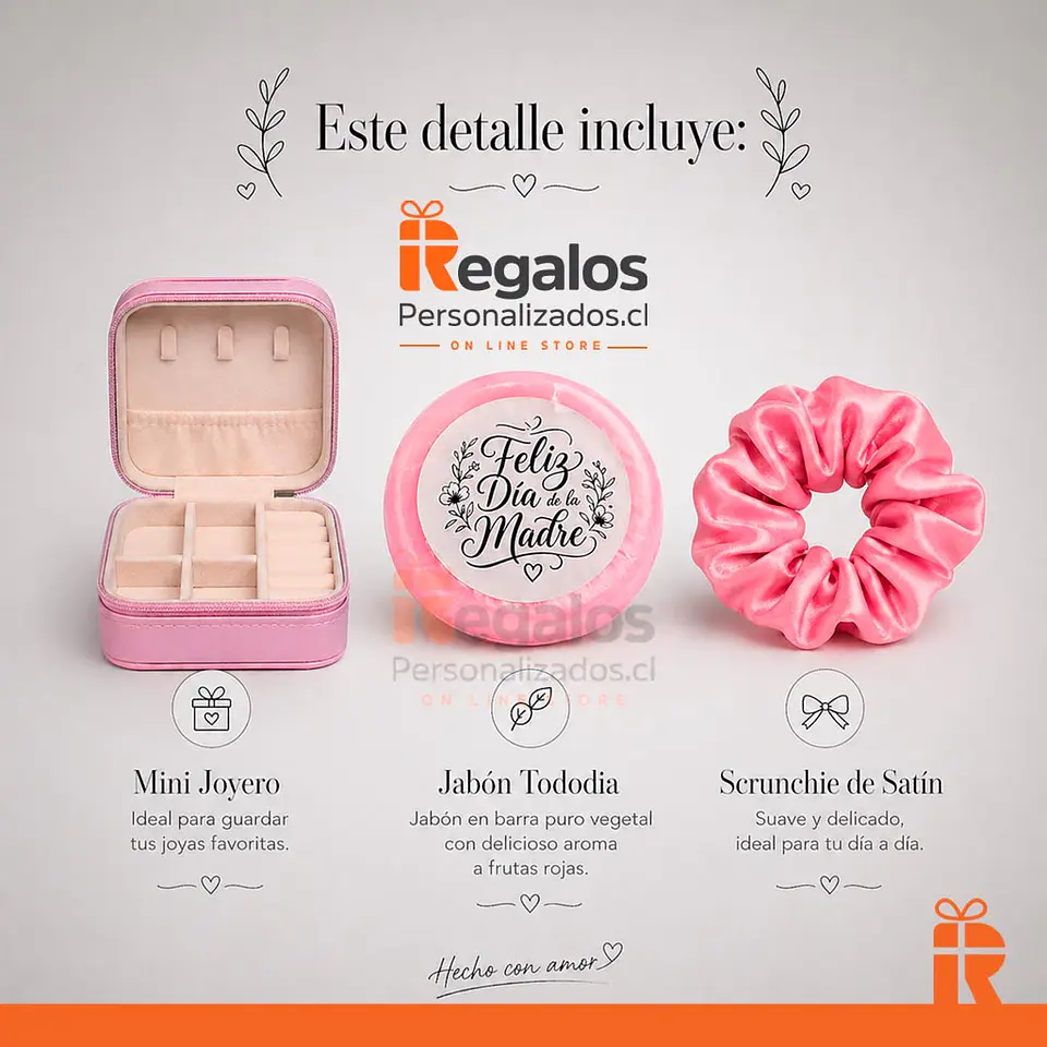 Pack joyero, jabón y scrunchie  3
