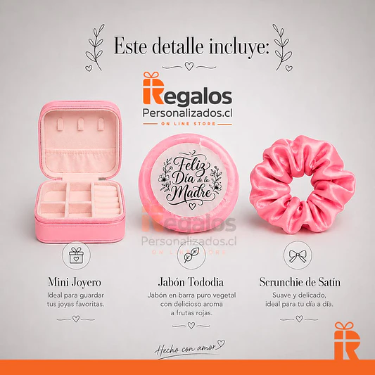 Pack joyero y jabón diseño Mamá 4
