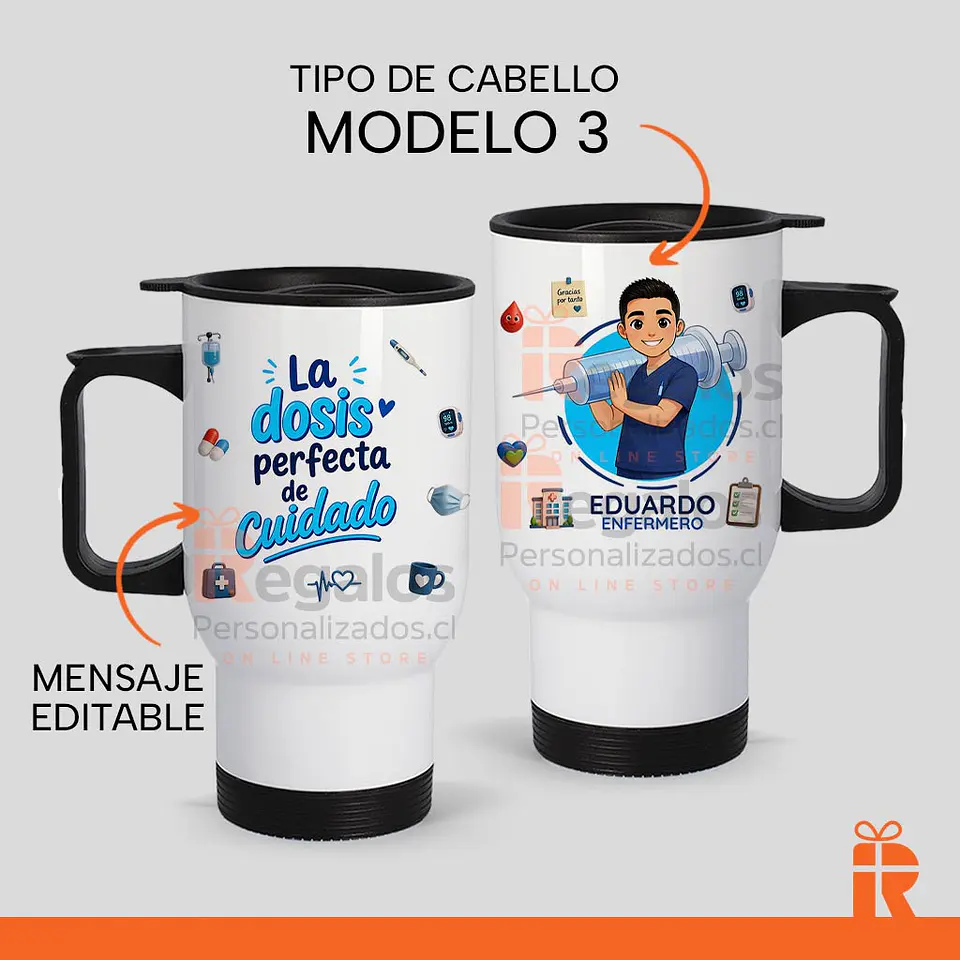 Mug térmico diseño Enfermero 4