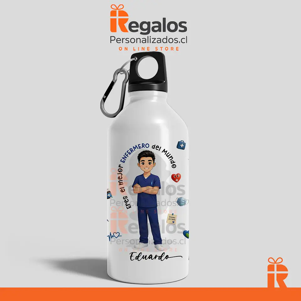Botella diseño Enfermero 1