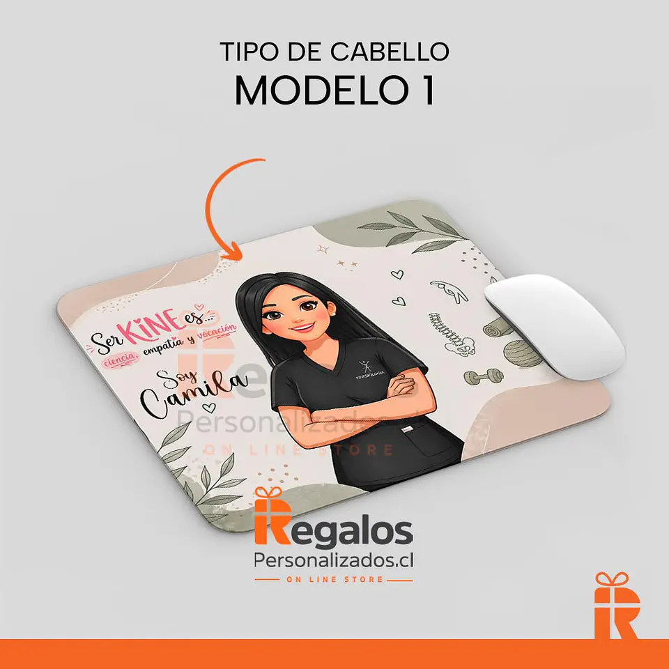 Mouse pad diseño Kinesióloga avatar 2 2