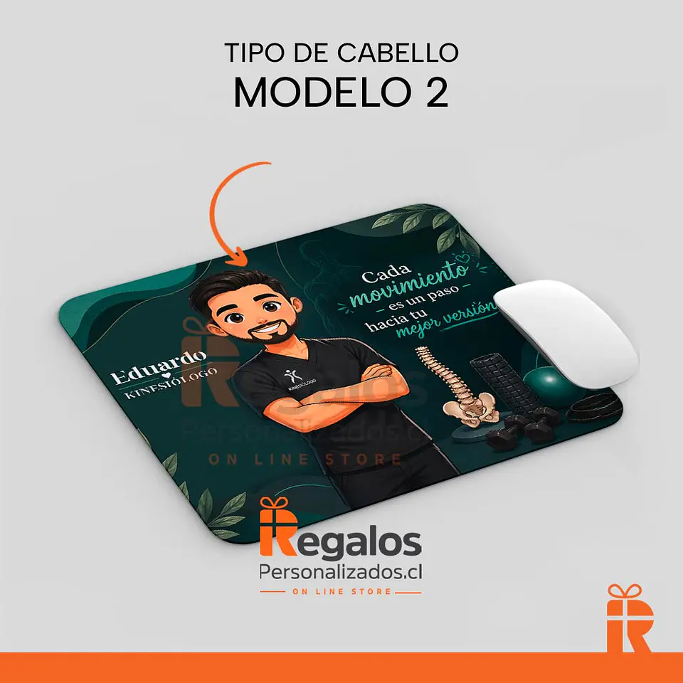 Mouse pad diseño Kinesiólogo avatar 2 3