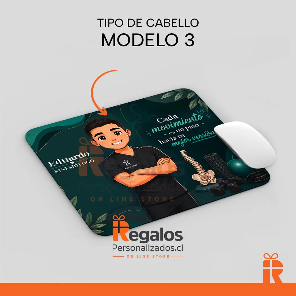 Mouse pad diseño Kinesiólogo avatar 2 4