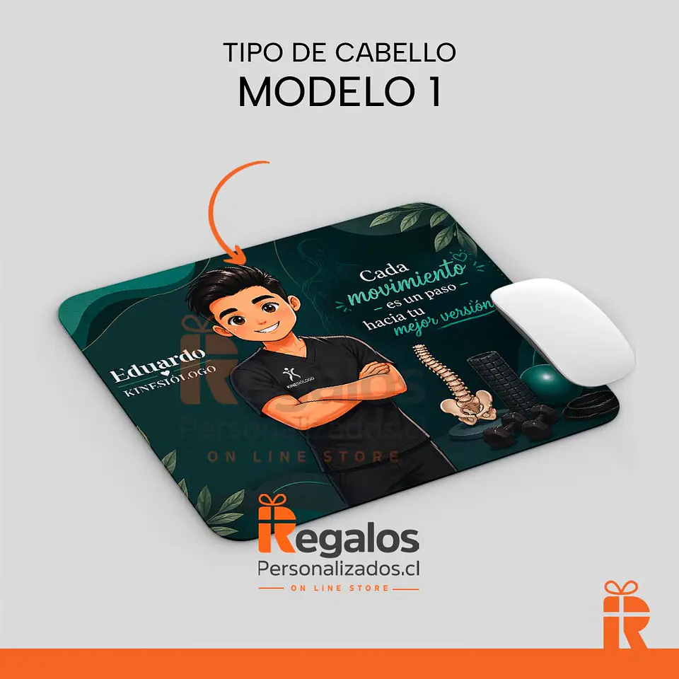 Mouse pad diseño Kinesiólogo avatar 2 2