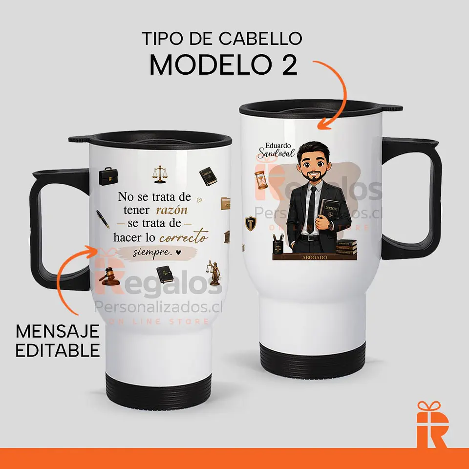 Mug térmico diseño Abogado  3