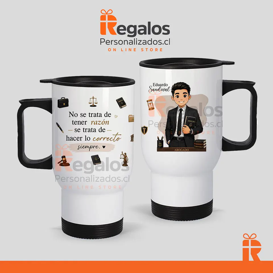 Mug térmico diseño Abogado  1