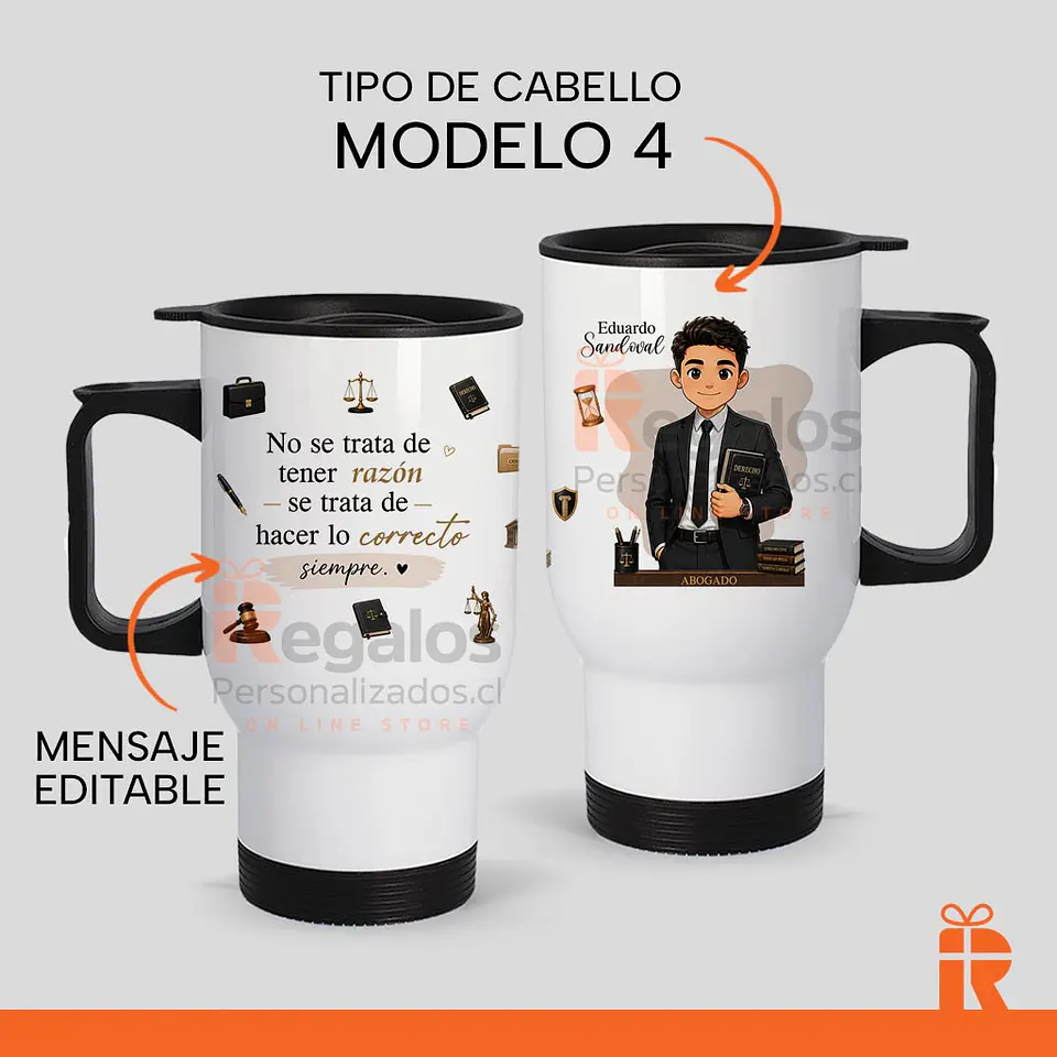 Mug térmico diseño Abogado  5