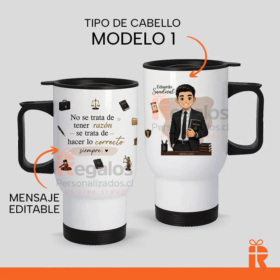 Mug térmico diseño Abogado  2